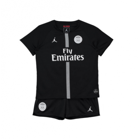 Paris Saint-Germain Jodan Zwart Kind Third Tenue 2018-19